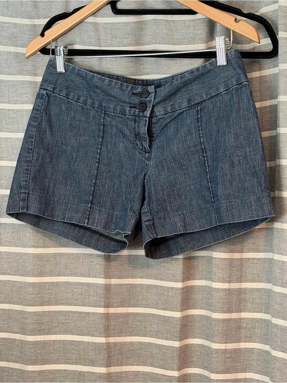 Michael Kors Dark Blue Denim-Look Women’s Shorts